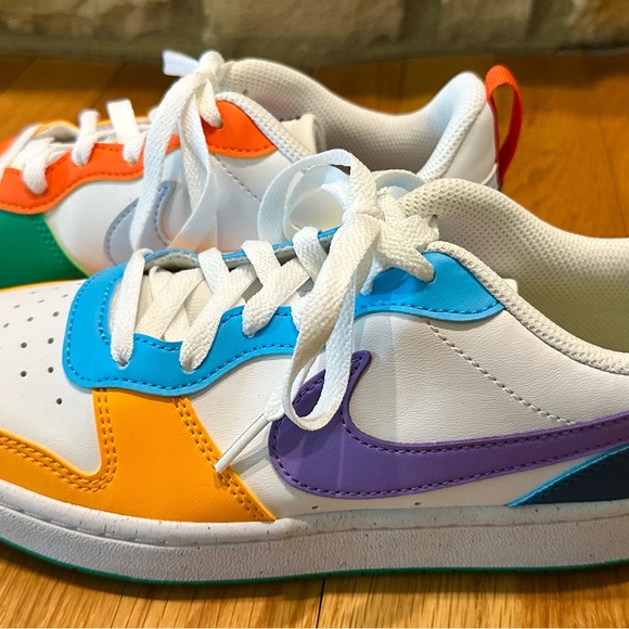 Brand New Youth size 6 Nike Court Borough Recraft Multicolor Low-Top Sneakers - Picture 5 of 11